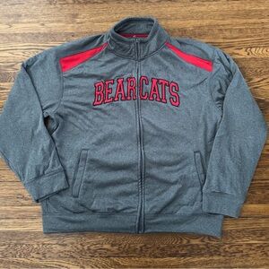 #488 CINCINNATI BEARCATS FULL ZIP UP SWEATER JACKET.